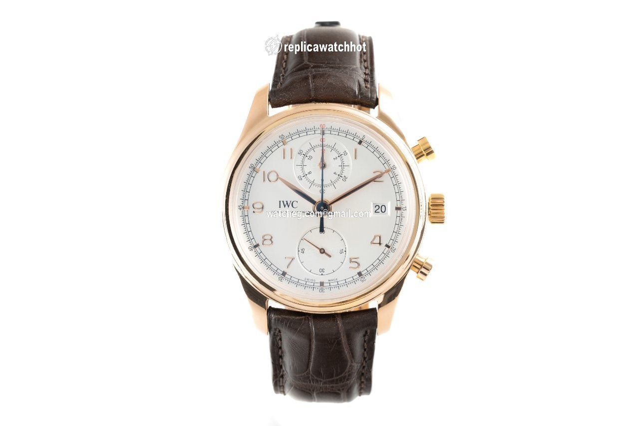 IWC Portuguese Chronograph Mens watch Unisex Automatic Red gold IW390402 2