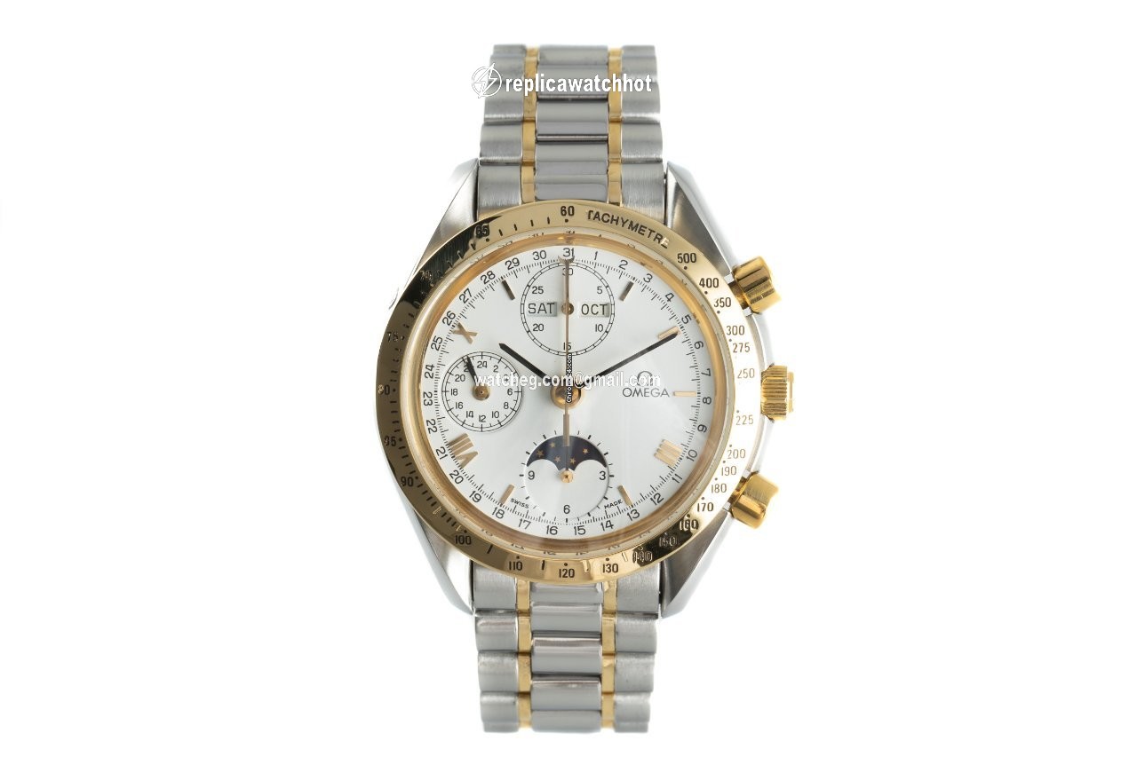 Omega Speedmaster Mens watch Unisex Automatic Gold Steel DA 175.0034 2