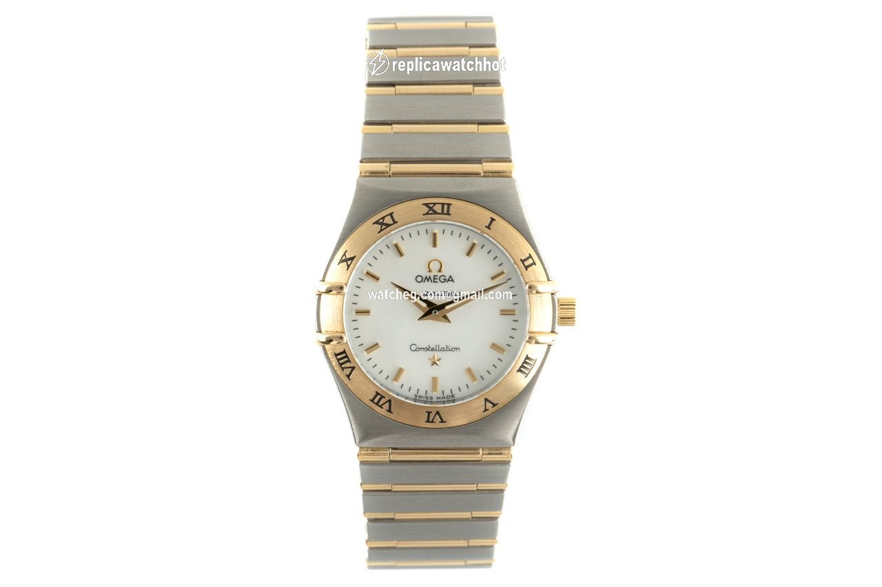 Omega Constellation Quartz Womens watch Quartz Gold Steel 1272.30.00 2