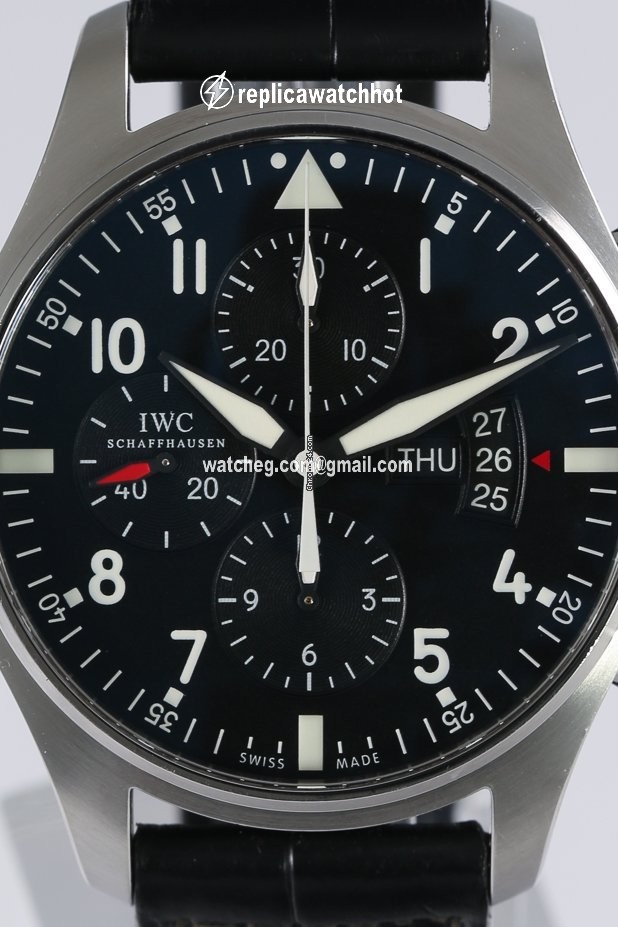 IWC Pilot Chronograph Mens watch Unisex Automatic Steel IW3777-01 2