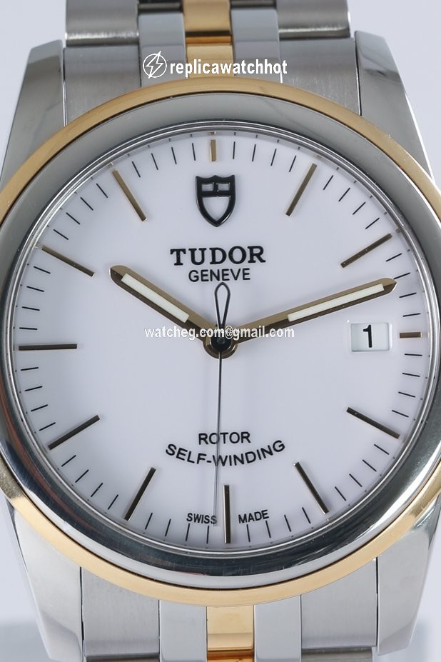 Tudor Glamour Date Mens watch Unisex Automatic Gold Steel 55003 2