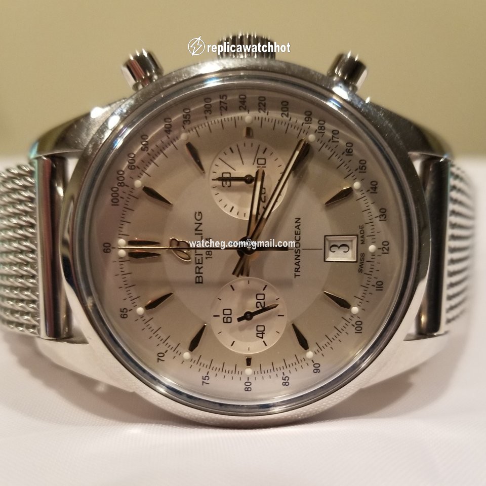 Breitling Transocean Chronograph Mens watch Unisex Automatic Steel AB015412 G784 2