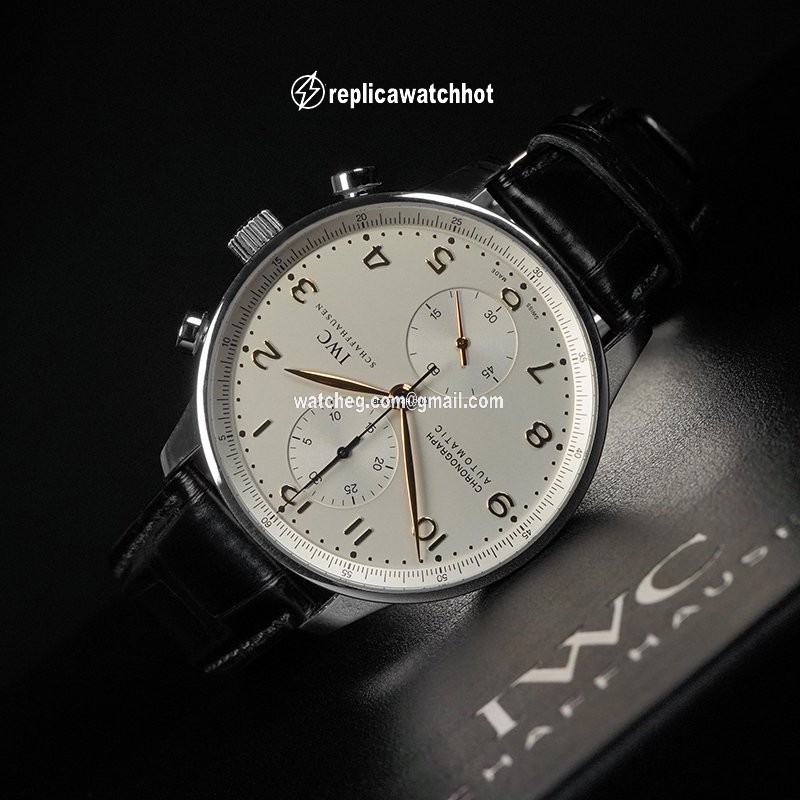 IWC Portuguese Chronograph Mens watch Unisex Steel IW3714-45 2