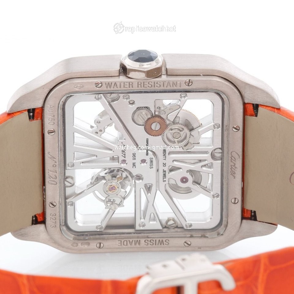 Cartier Santos Dumont Mens watch Unisex White gold W2020033 2