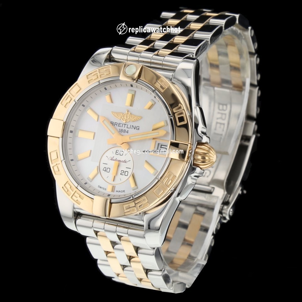 Breitling Galactic 36 Womens watch Automatic Gold Steel C3733012 A724 2