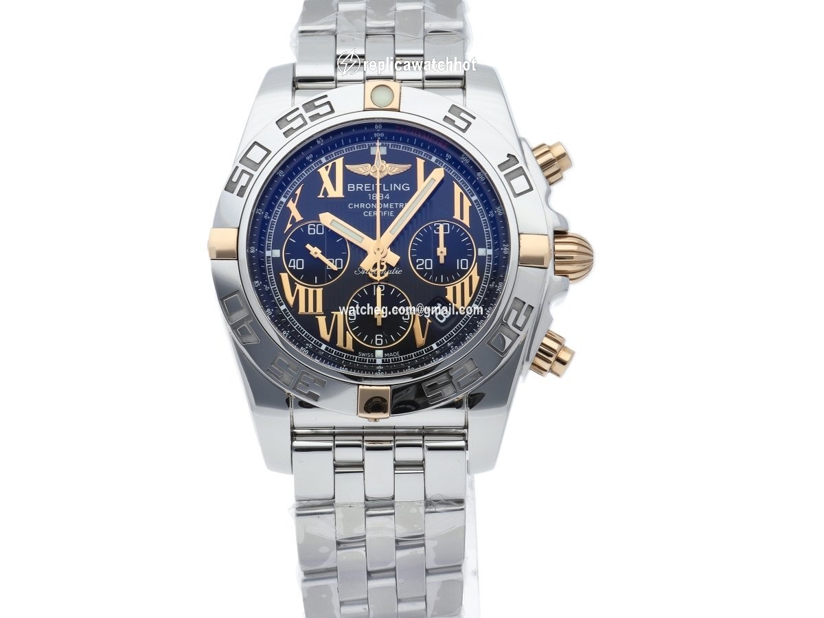 Breitling Chronomat 44 Mens watch Unisex Automatic Gold Steel IB011012 B957 2