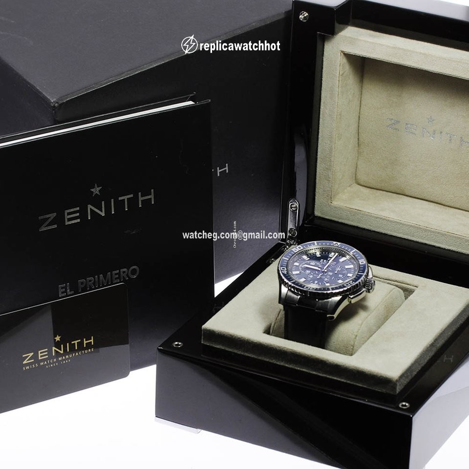Zenith El Primero Stratos Flyback Mens watch Unisex Automatic Steel 03.2067.405 2
