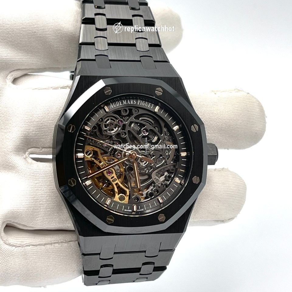 Audemars Piguet Royal Oak Double Balance Wheel Openworked Mens watch Unisex Automatic Ceramic 15416CE.OO.1225CE.01 2