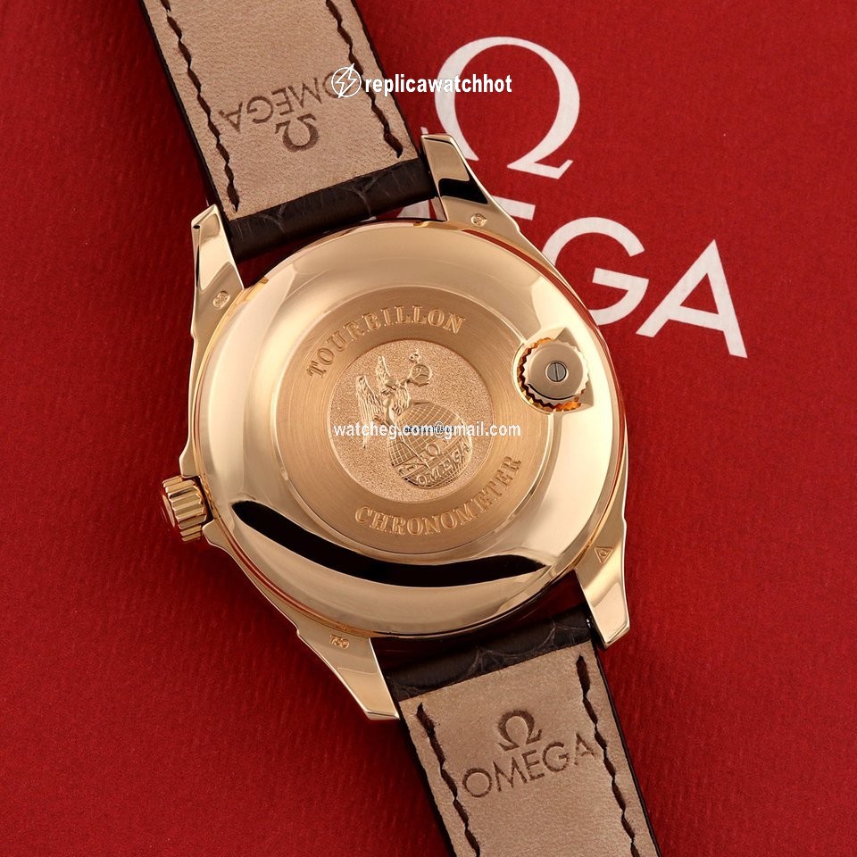 Omega De Ville Central Tourbillon Mens watch Unisex Automatic Rose gold 5933.30.32 2