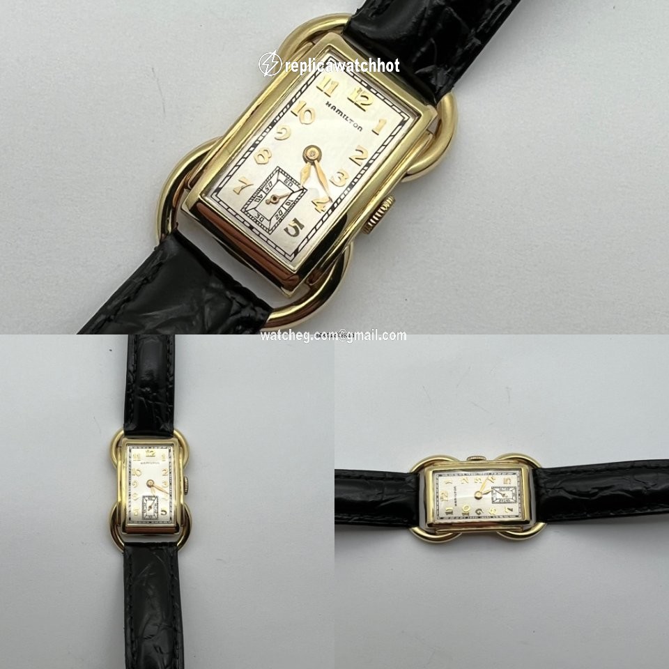 Hamilton Mens watch Unisex Manual winding Yellow gold Bentley 2
