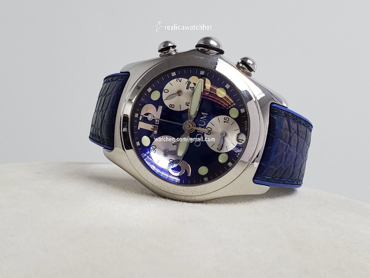 Corum Bubble Mens watch Unisex Quartz Steel 396.150.20 2