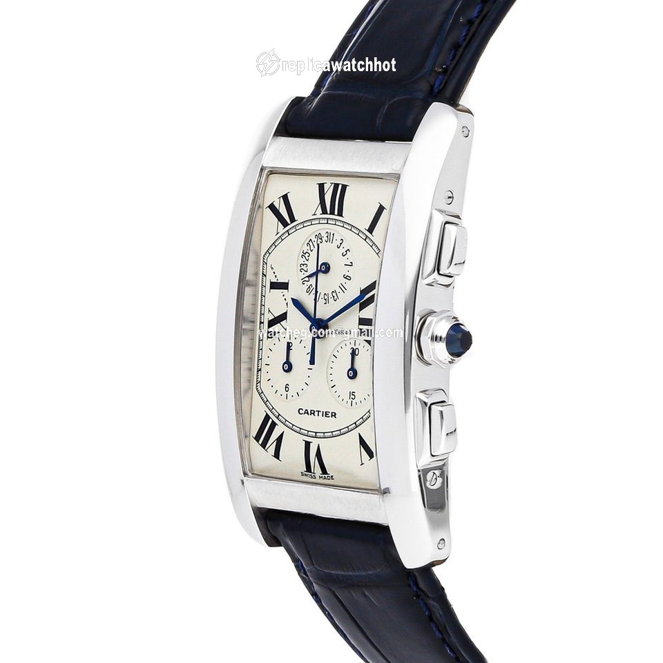 Cartier Tank Americaine Mens watch Unisex Quartz White gold W2603356 2