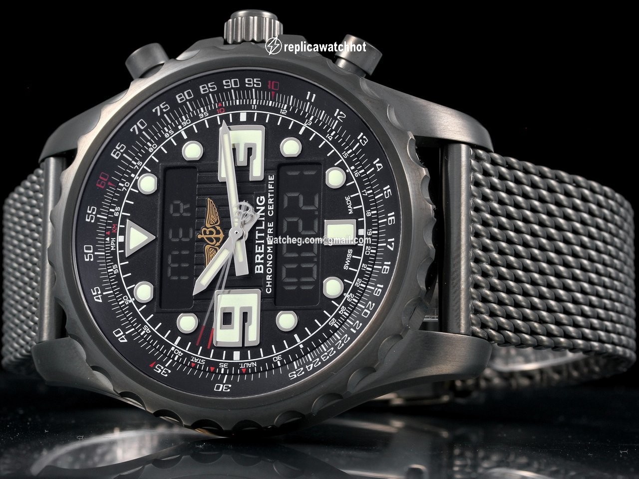 Breitling Chronospace Mens watch Unisex Quartz Steel M7836522 L521 2