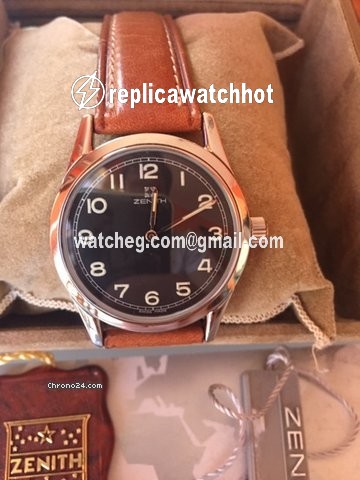 Zenith Pilot Mens watch Unisex Manual winding Steel 010270180 2