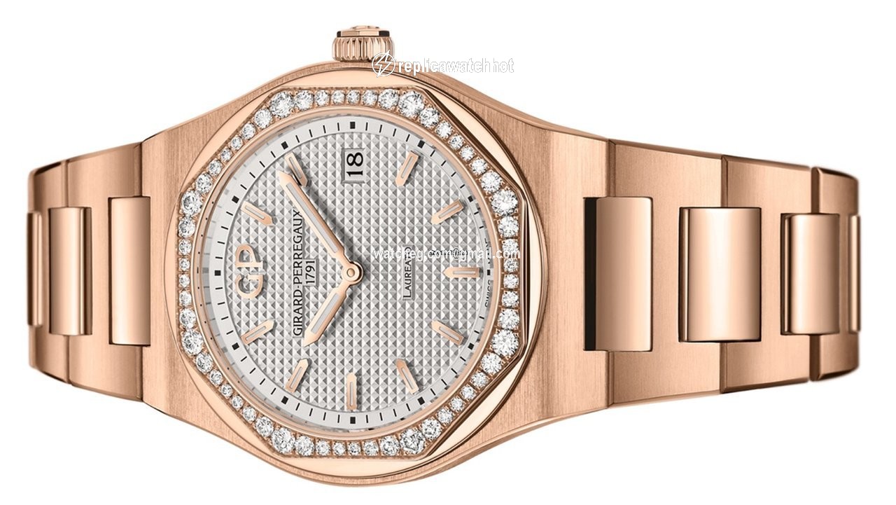 Girard Perregaux Laureato Womens watch Quartz Rose gold 80189D52A132-52A 2