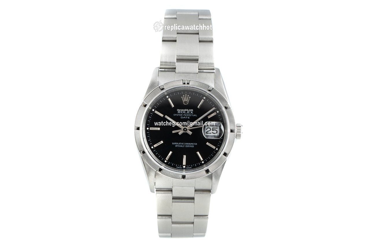 Rolex Oyster Perpetual Date Mens watch Unisex Steel Automatic 15010 2