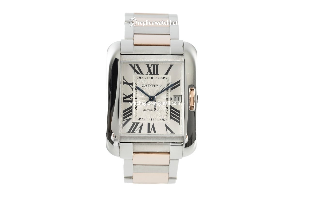 Cartier Tank Anglaise Mens watch Unisex Automatic Gold Steel 3507 2