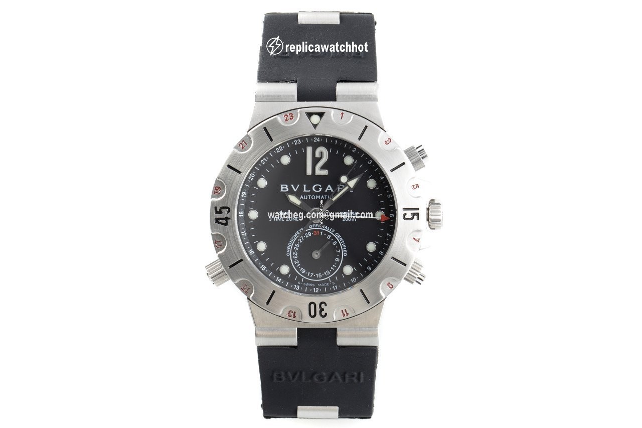 Bulgari Diagono Mens watch Unisex Automatic Steel SD 38S GMT 2