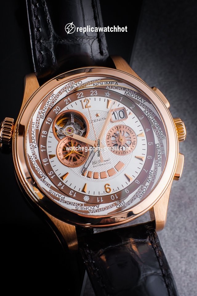 Zenith Mens watch Unisex Automatic Rose gold 18 0520 4037 2