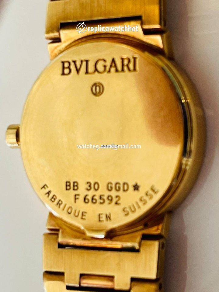 Bulgari Mens watch Unisex Quartz Yellow gold F 66592 2