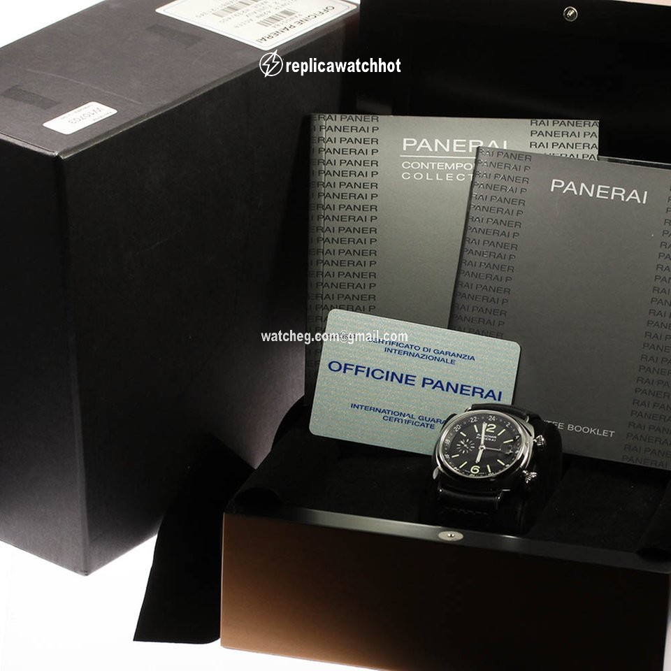 Panerai Radiomir GMT Mens watch Unisex Manual winding Steel PAM00184 2