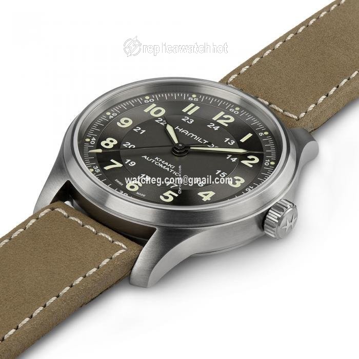 Hamilton Khaki Field Titanium Mens watch Unisex Automatic Titanium H70545550 2