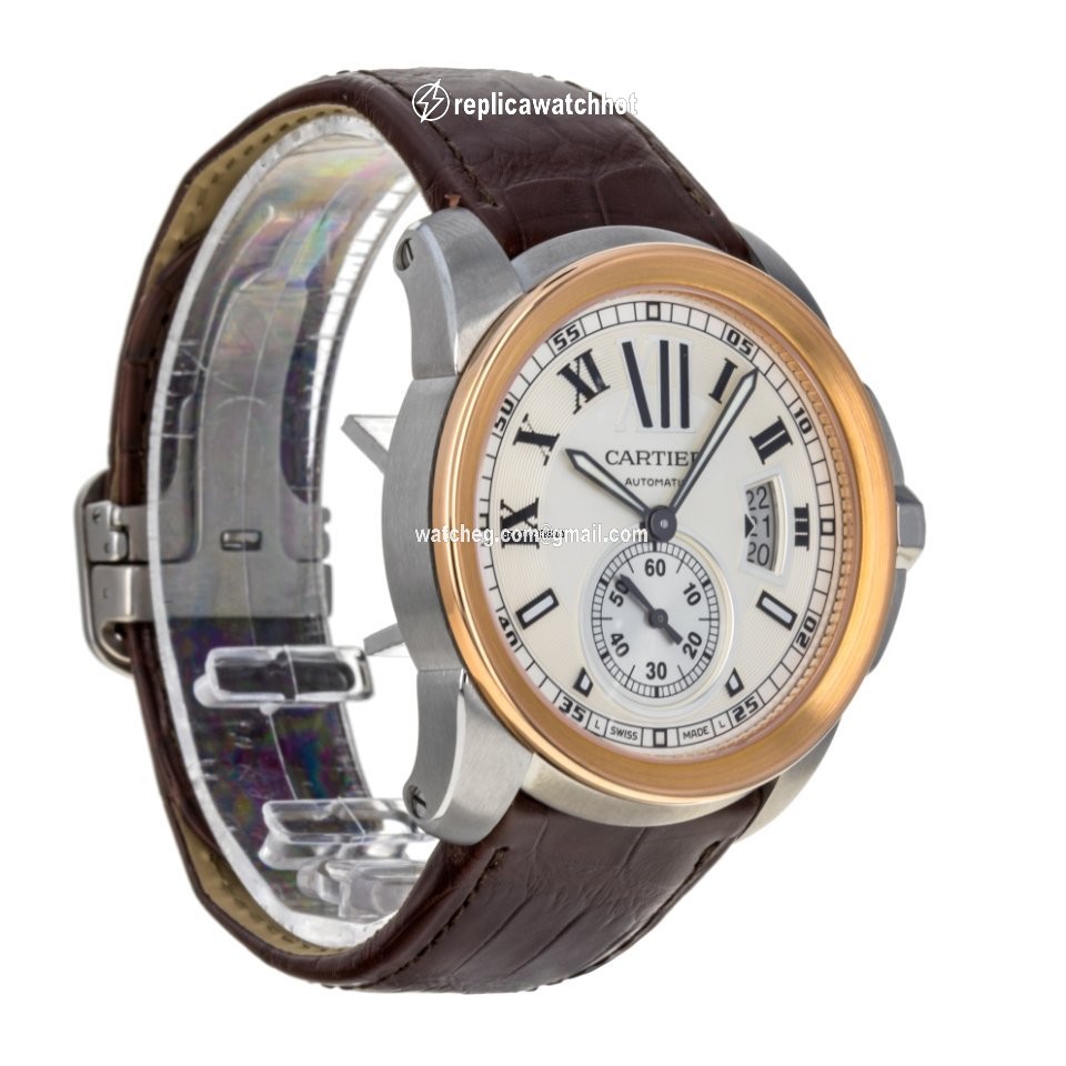 Cartier Calibre de Cartier Mens watch Unisex Automatic Gold Steel W7100039  3389 2