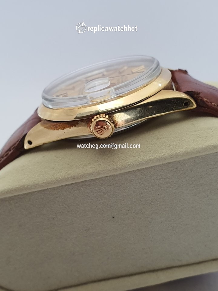 Rolex Oyster Perpetual Date Mens watch Unisex Gold Steel Automatic 1550 2