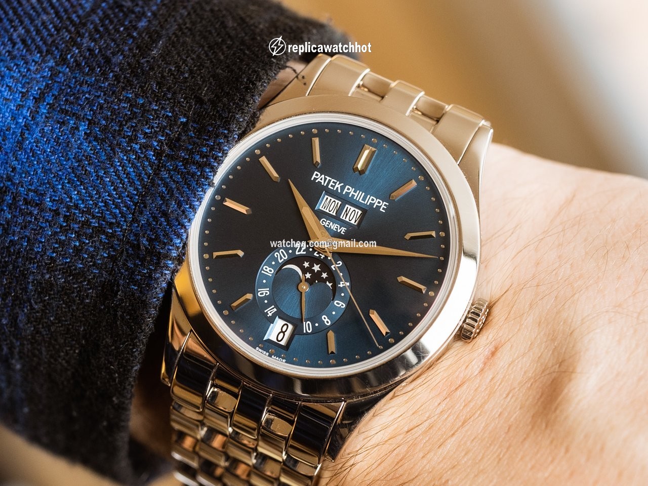Patek Philippe Annual Calendar Mens watch Unisex Automatic White gold 5396 1G-001 2