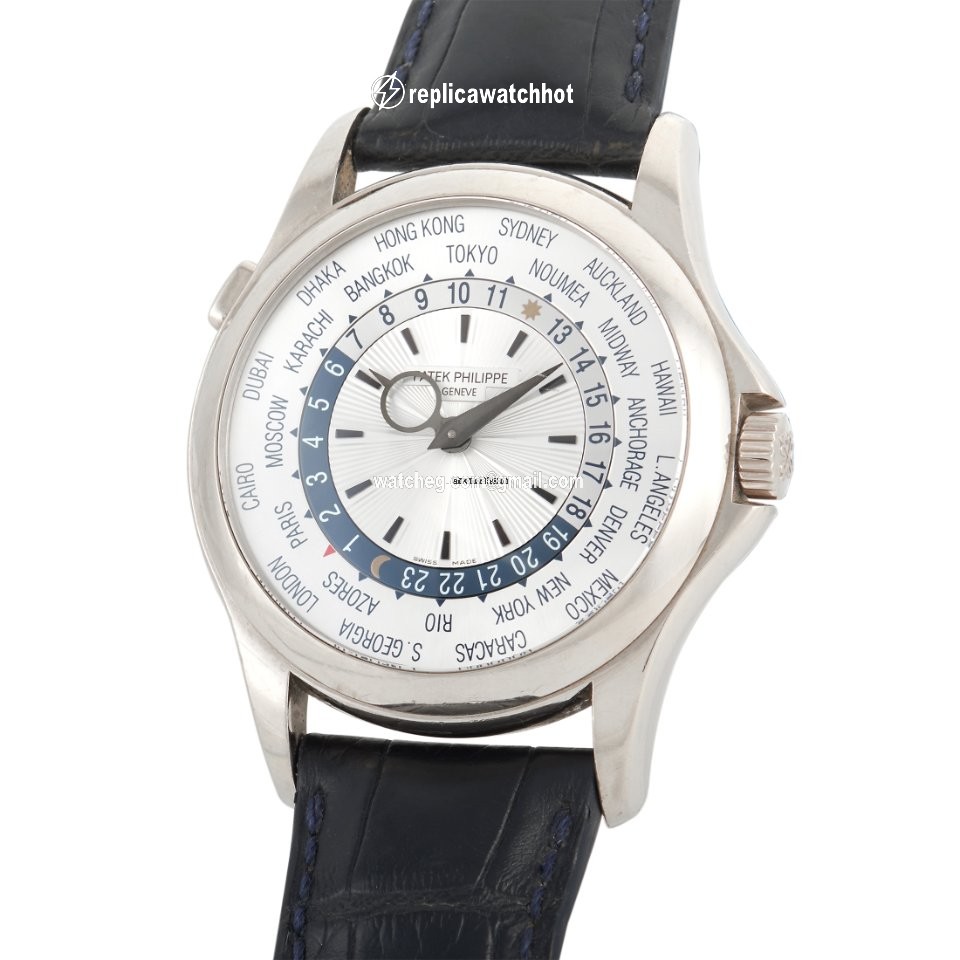 Patek Philippe World Time Mens watch Unisex Automatic White gold 5130G-001 2
