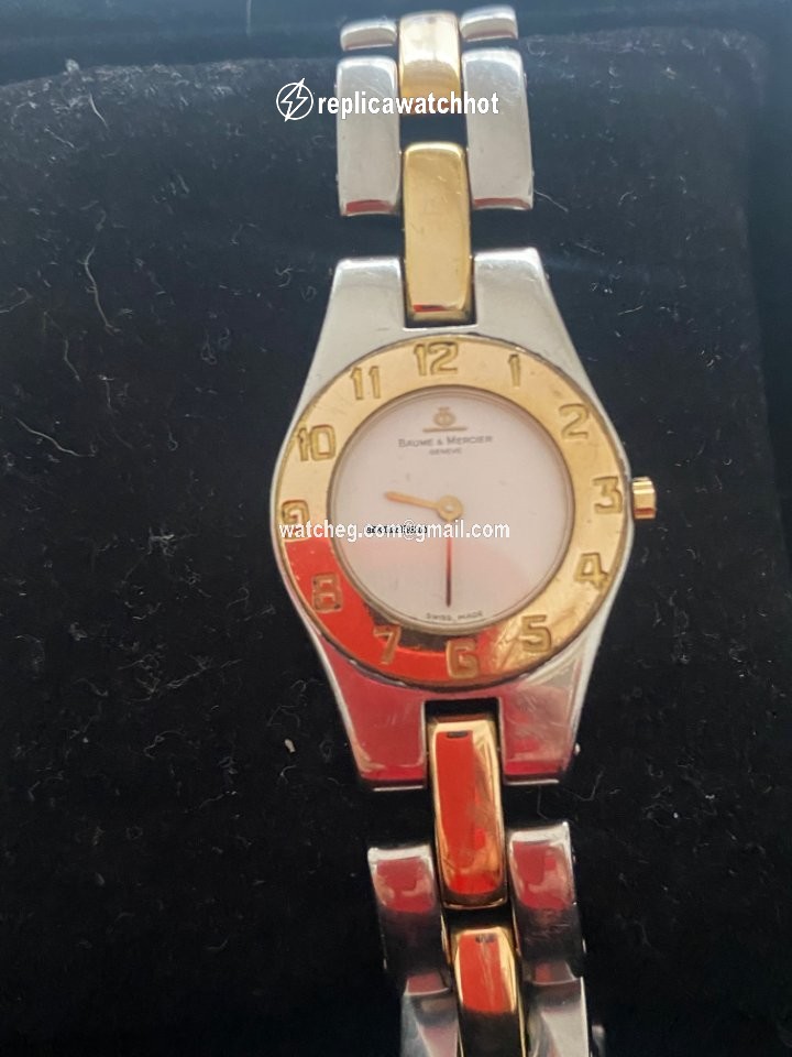 Baume & Mercier Linea Womens watch Quartz Gold Steel MV045203 2