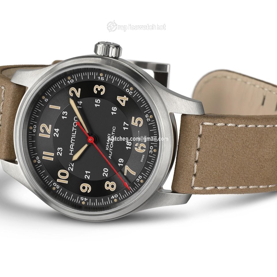 Hamilton Khaki Field Titanium Mens watch Unisex Automatic Titanium H70645533 2