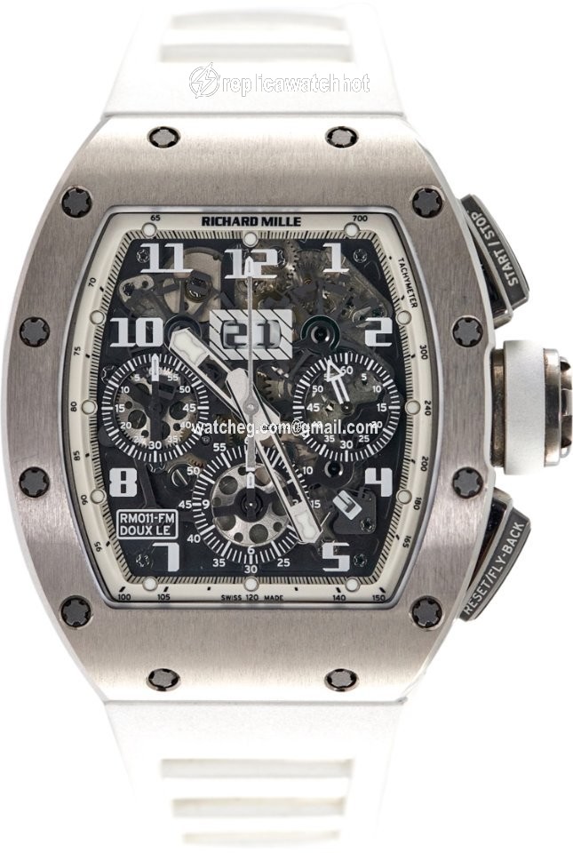 Richard Mille RM 011 Mens watch Unisex Automatic White gold RM011 2
