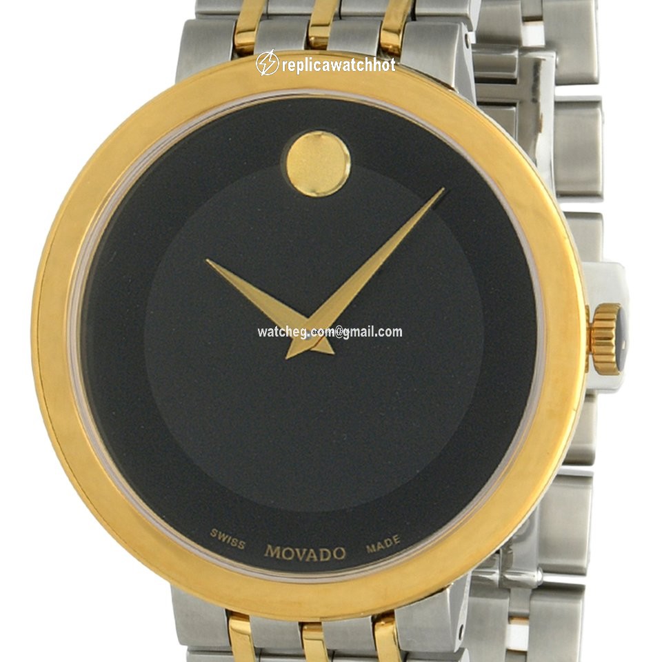 Movado Esperanza Mens watch Unisex Quartz Gold Steel 0607058 2