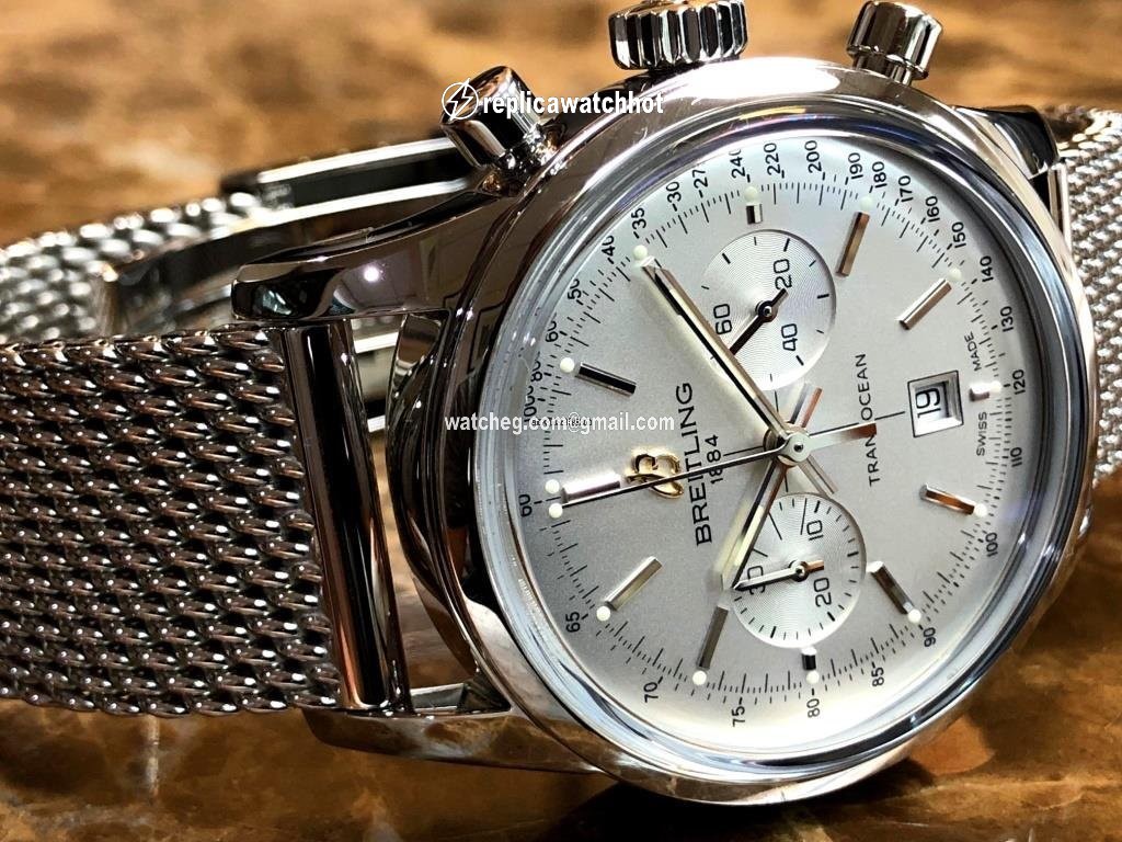 Breitling Transocean Chronograph 38 Mens watch Unisex Automatic Steel A4131012 G757 2