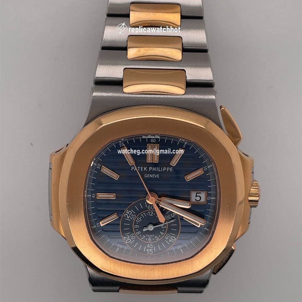 Patek Philippe Nautilus Mens watch Unisex Automatic Gold Steel 5980 1AR-001 2