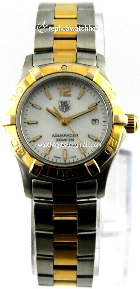 TAG Heuer Aquaracer Lady Quartz Gold Steel WAF1424.BB0814 2