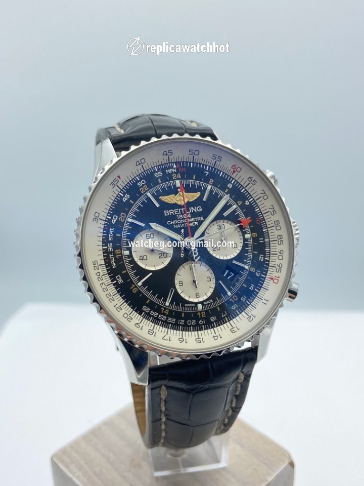 Breitling Navitimer GMT Mens watch Unisex Automatic Steel AB044121.BD24.443A 2