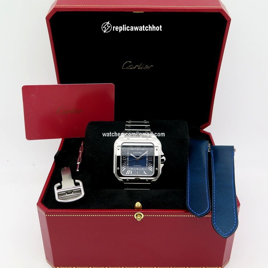 Cartier Santos Mens watch Unisex Automatic Steel WSSA0013 2