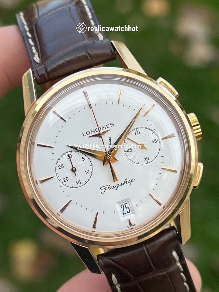 Longines Flagship Heritage Mens watch Unisex Automatic Rose gold L4.756.8.72.2 2