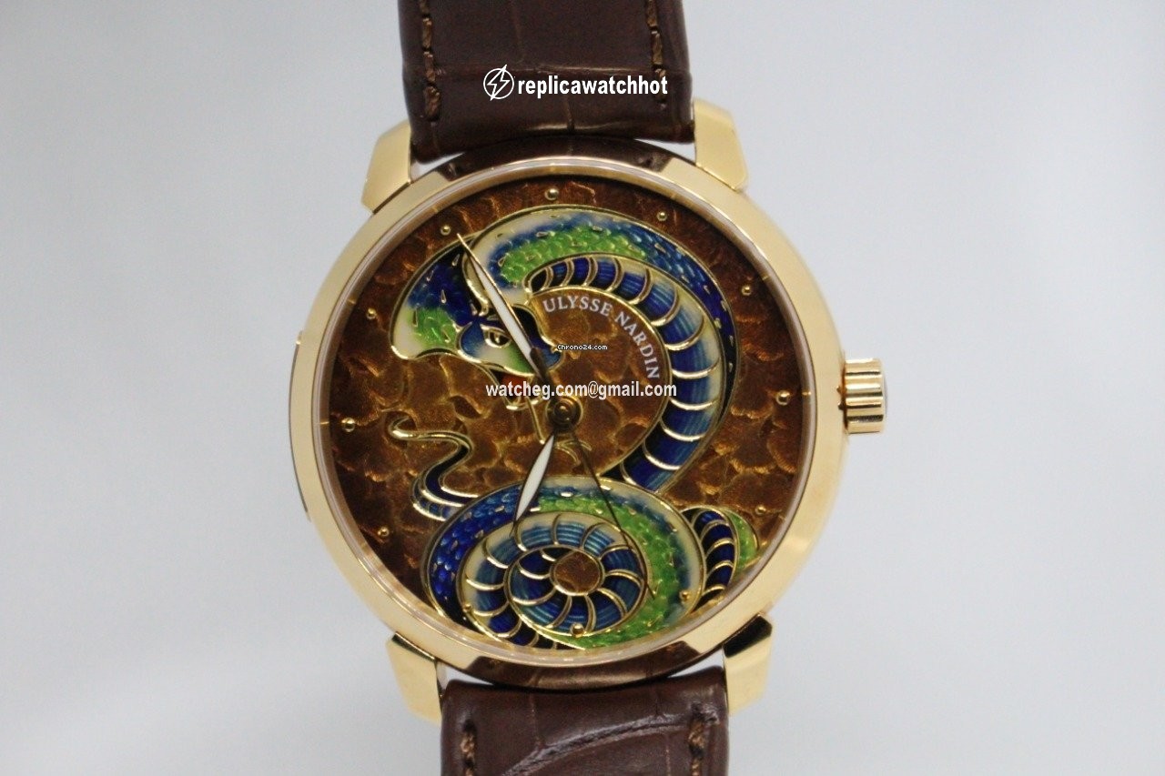 Ulysse Nardin Classico Mens watch Unisex Automatic Rose gold 8156 111 2 SNAKE 2
