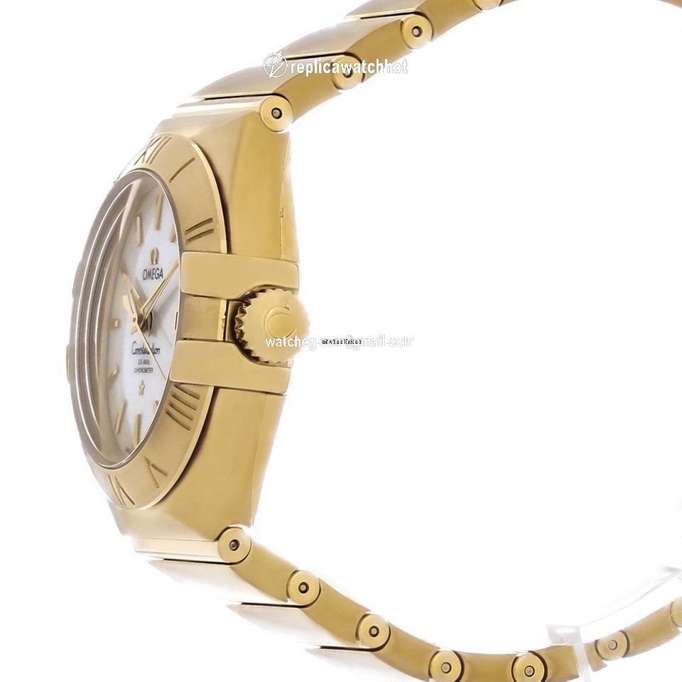 Omega Constellation Ladies Womens watch Automatic Yellow gold 123.50.31.20.05.002 2