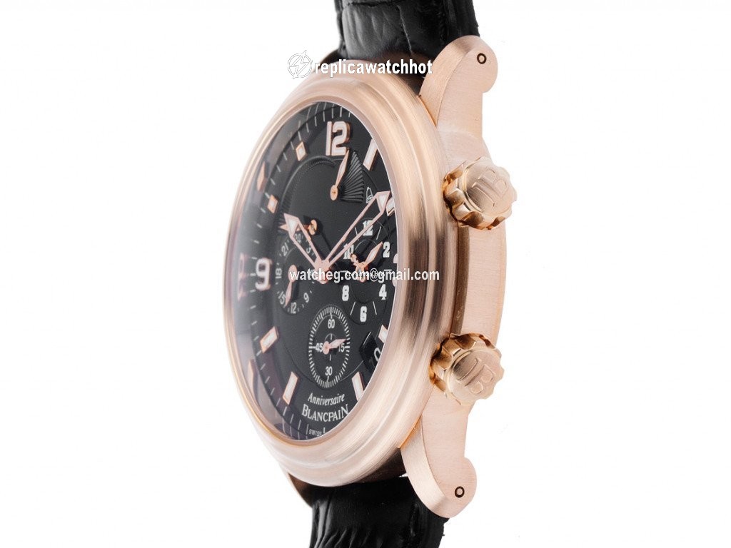 Blancpain Leman Reveil GMT Mens watch Unisex Automatic Rose gold 2041B-3630N 2