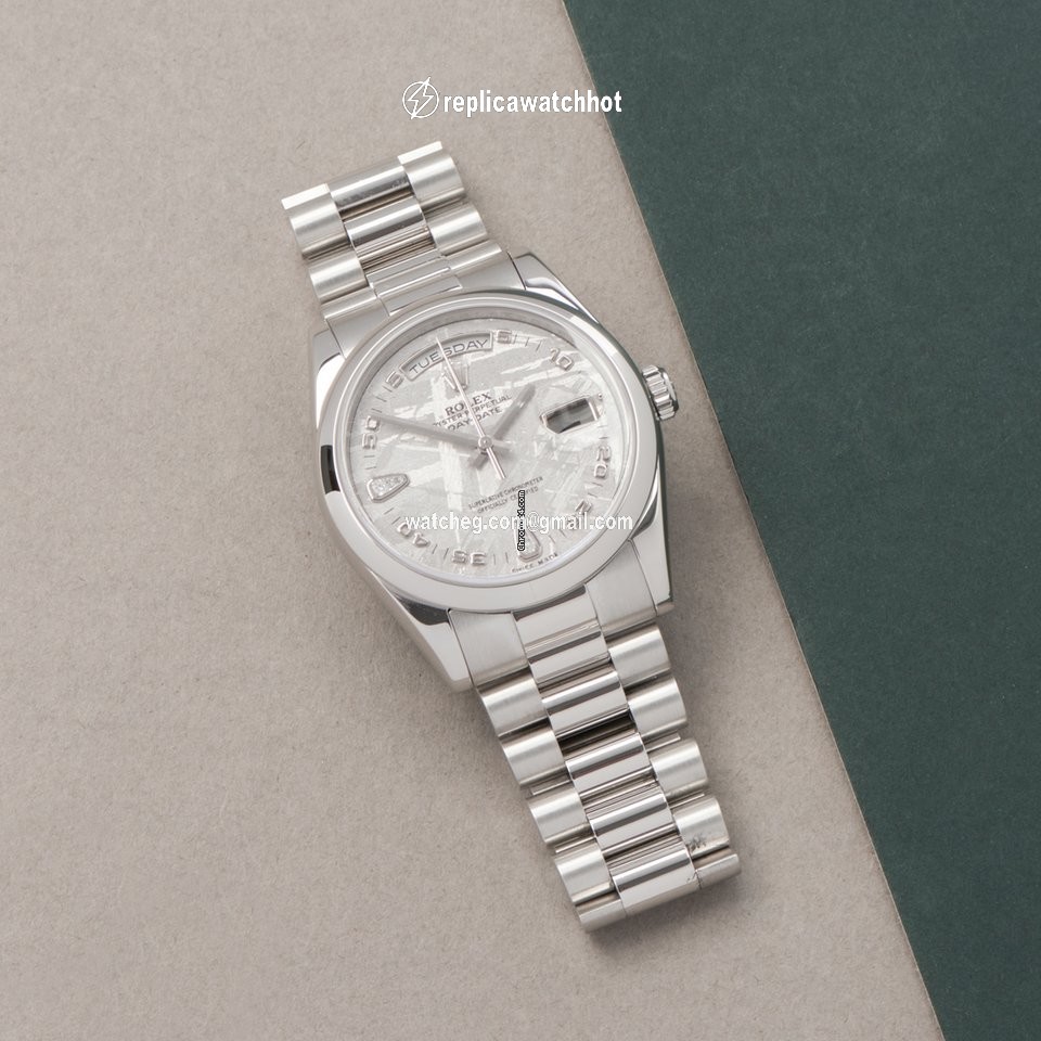 Rolex Day-Date 36 Mens watch Unisex Platinum Automatic 118206 2
