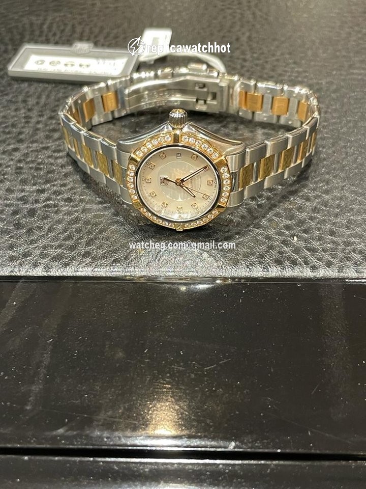 TAG Heuer Aquaracer Lady Womens watch Quartz Gold Steel WAP1452.BD0837 2