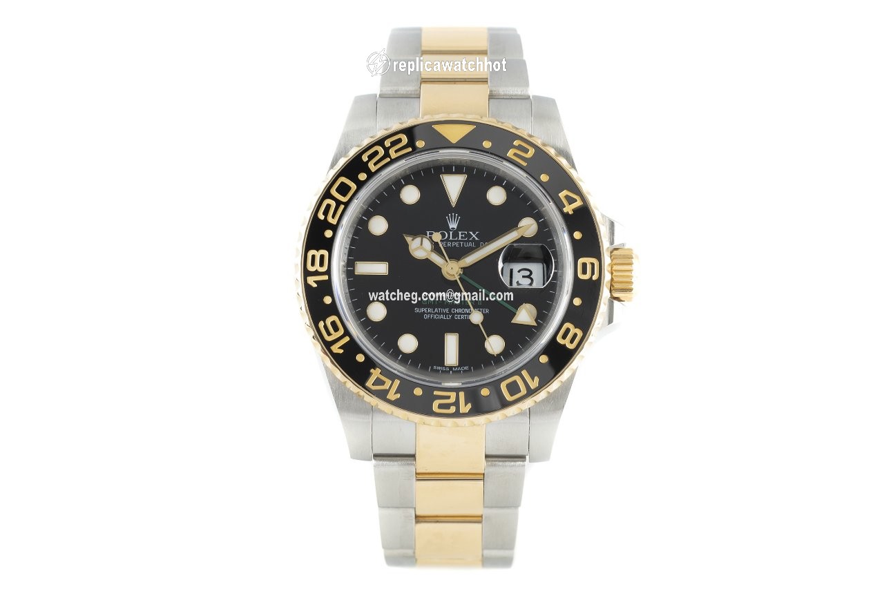Rolex GMT-Master II Mens watch Unisex Gold Steel Automatic 116713 2