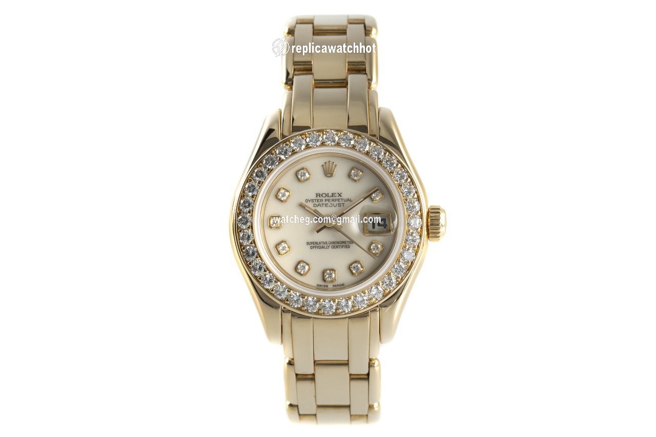 Rolex Lady-Datejust Pearlmaster Womens watch Yellow gold Automatic 69298 2