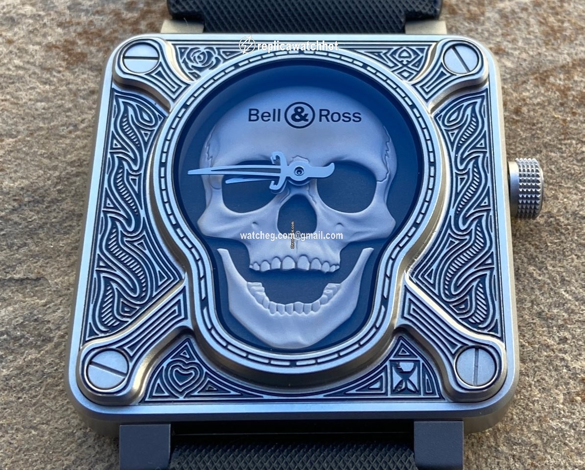 Bell & Ross BR 01-92 Mens watch Unisex Automatic Steel BR0192-SKULL-BURN 2
