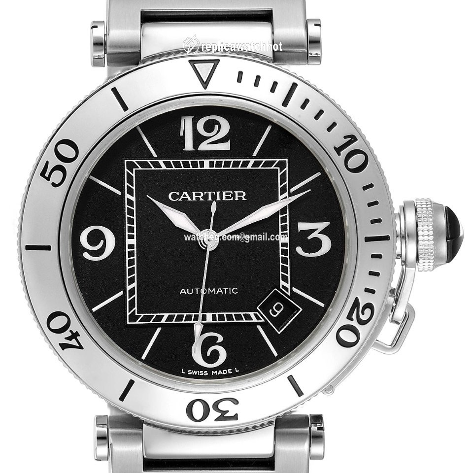 Cartier Pasha Seatimer Mens watch Unisex Automatic Steel W31077M7 2