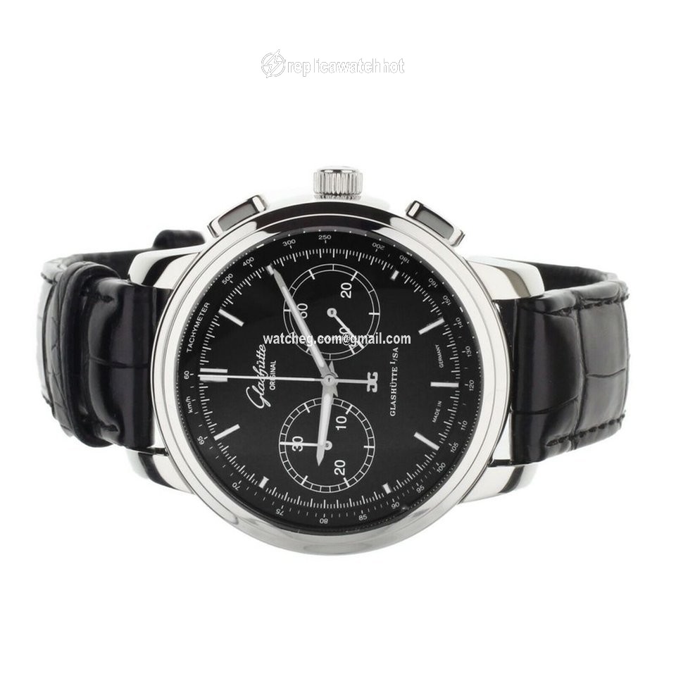 Glashtte Original Senator Chronograph XL Mens watch Unisex Automatic Steel 39-34-20-42-04 2